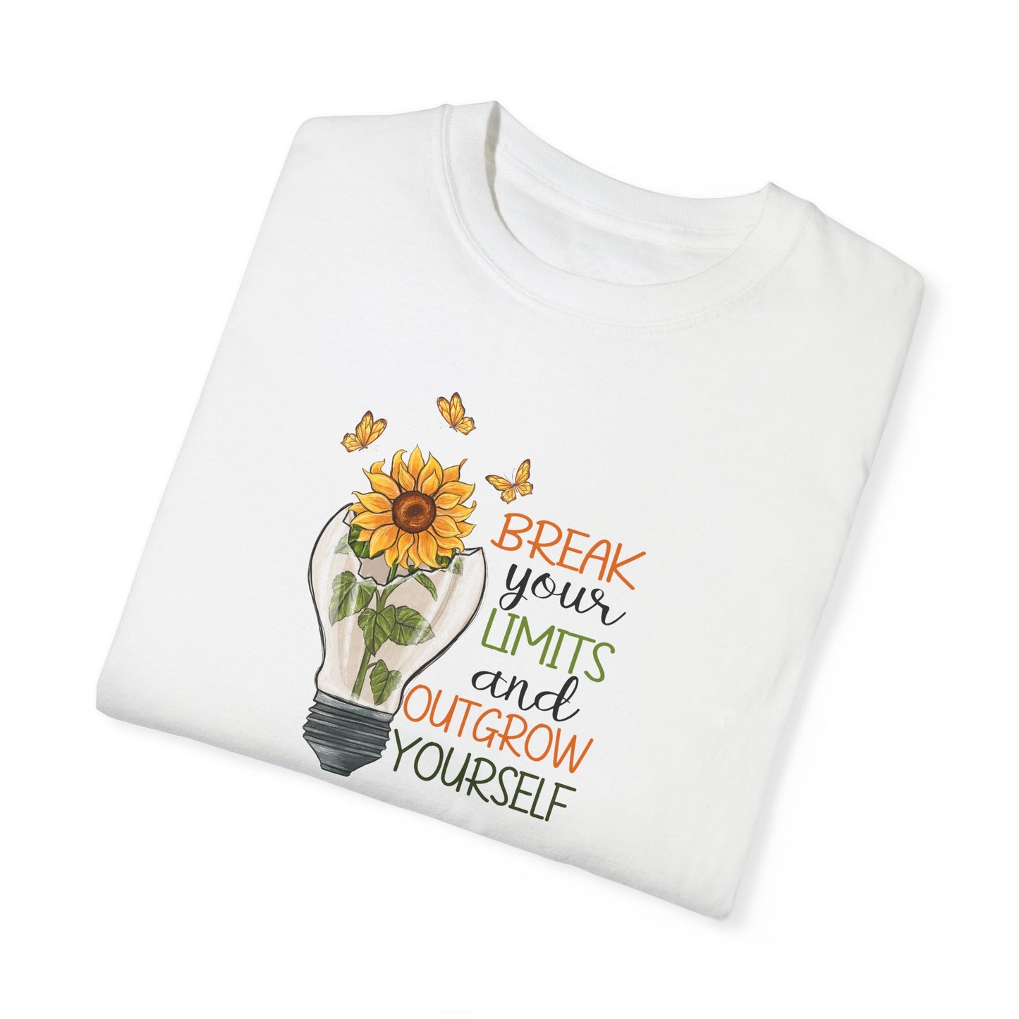 Inspiring Unisex T-Shirt - "Break Your Limits" Floral Design