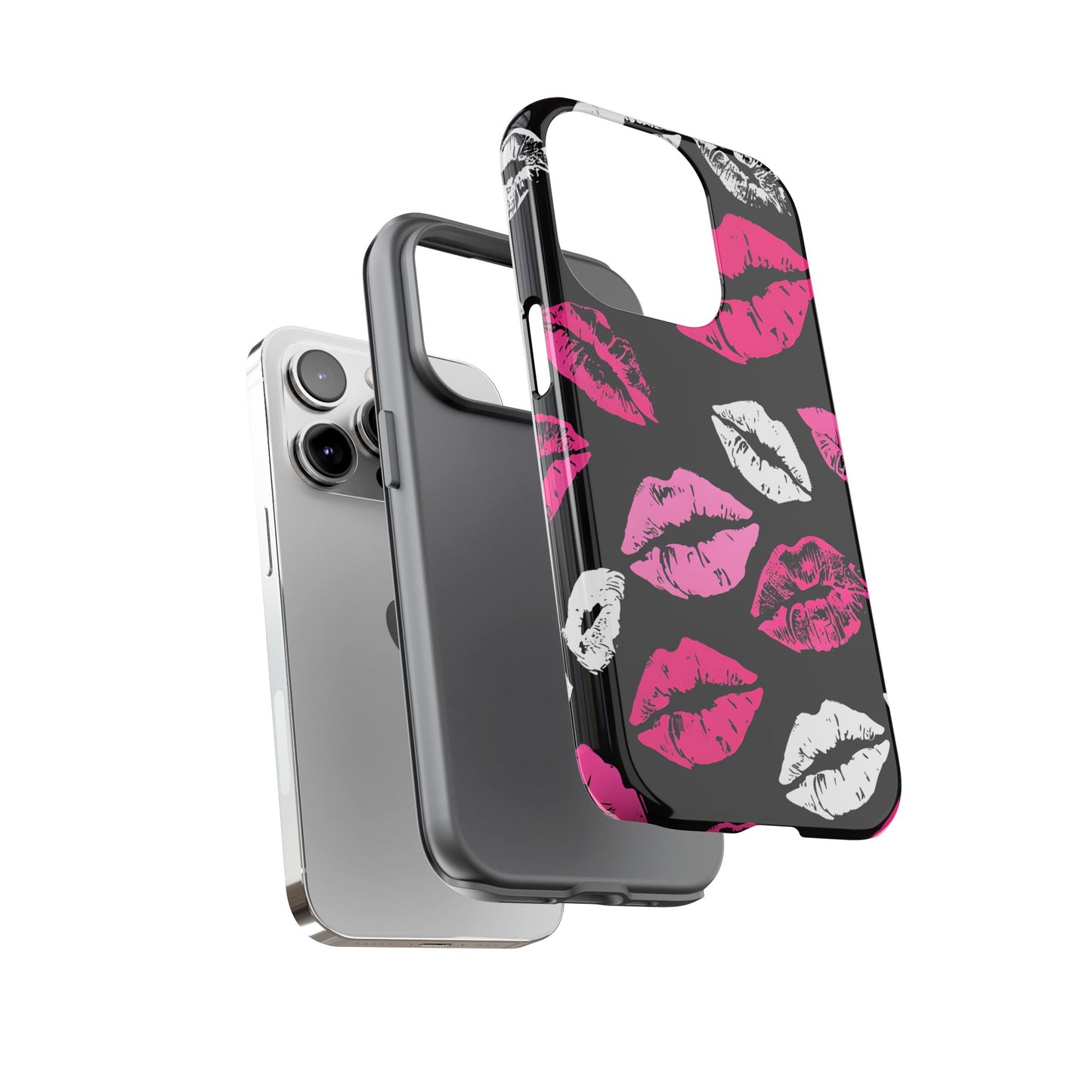 Lips Print iPhone Case - Stylish Tough Phone Cover