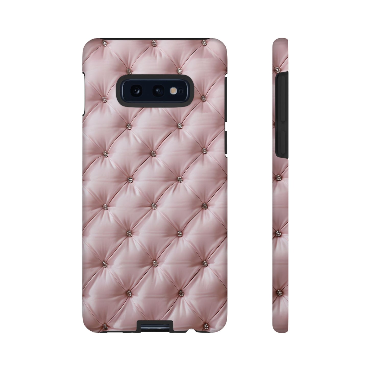 Luxury Pink Quilted Phone Case - Tough Cases for Stylish Protection