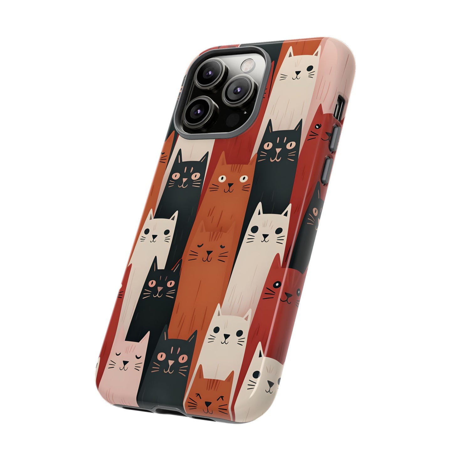 Playful Cat Phone Case - Tough & Stylish Purrfect for Cat Lovers