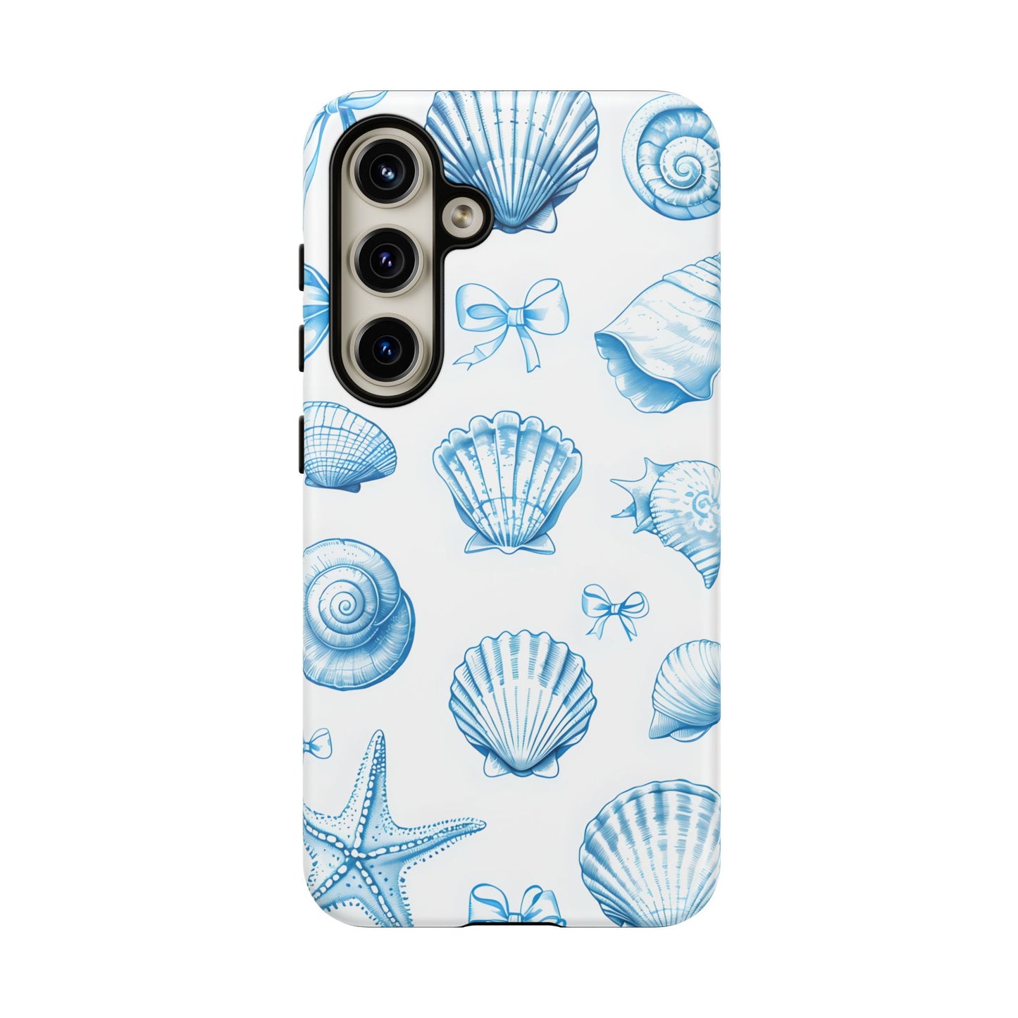 Coquette-Coastal Ocean-Themed Phone Case - Seashell and Starfish Design