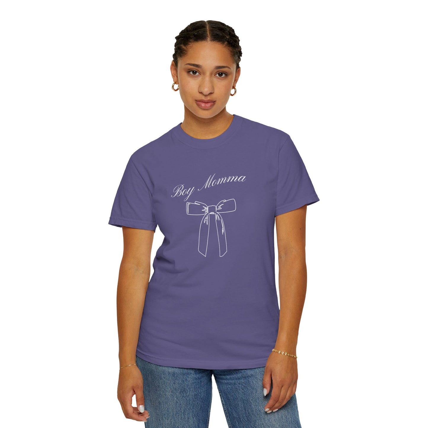 Boy Momma Garment-Dyed Unisex T-Shirt - Perfect Gift for Moms