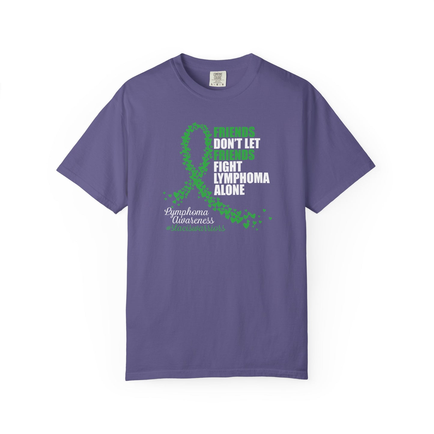 Supportive Lymphoma Awareness T-Shirt, Comfort Tee, Unisex Gift, Pink Ribbon Shirt, Friendship Tee, Cancer Awareness