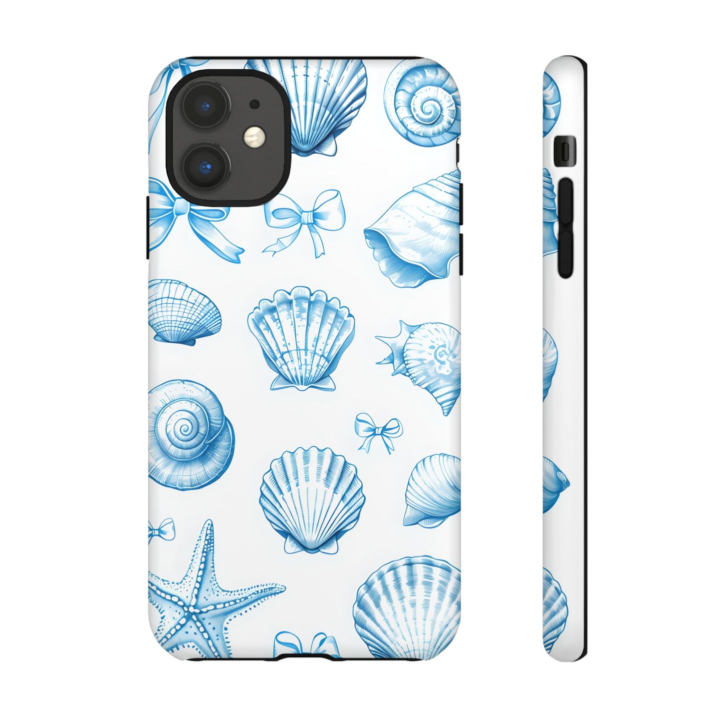 Coquette-Coastal Ocean-Themed Phone Case - Seashell and Starfish Design