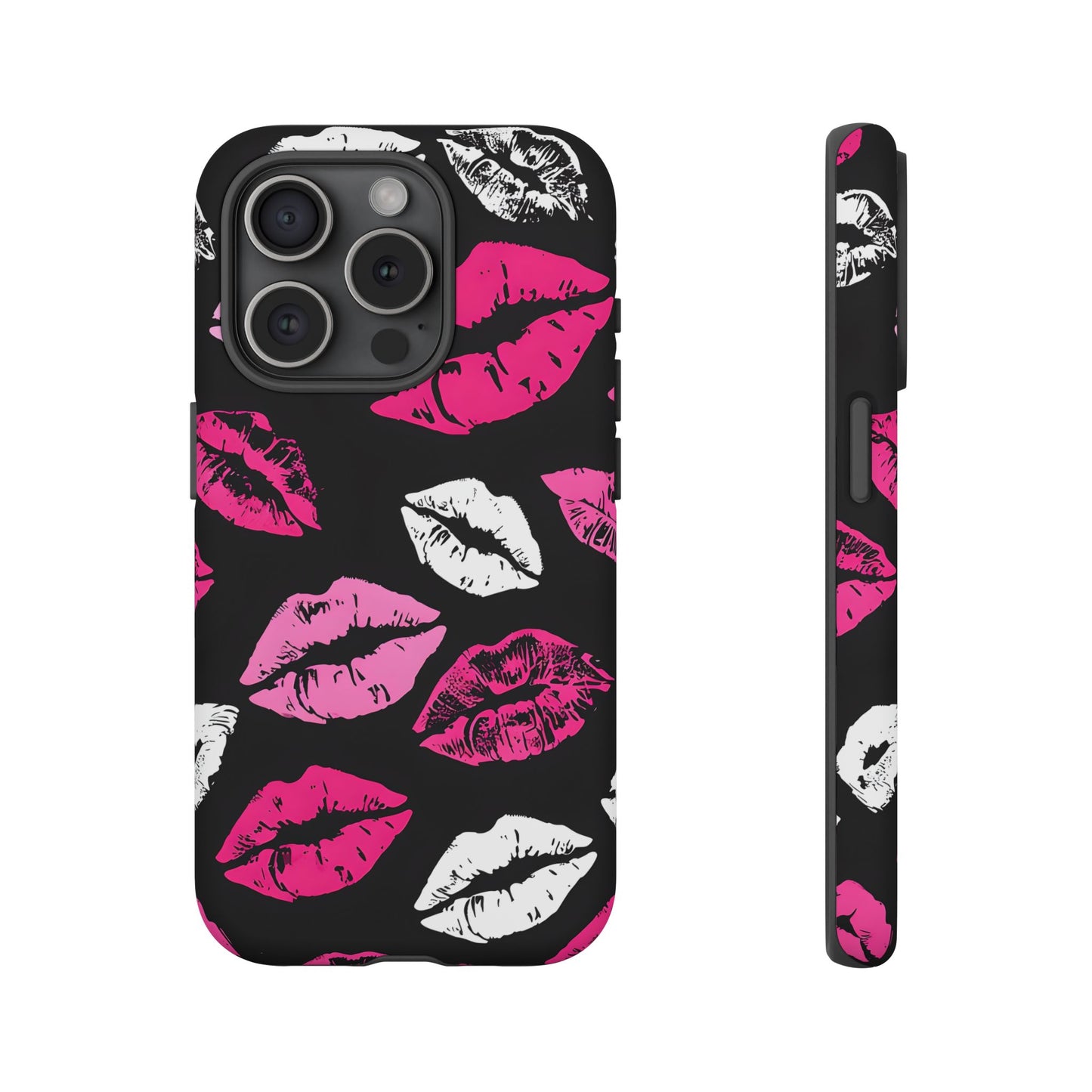 Lips Print iPhone Case - Stylish Tough Phone Cover
