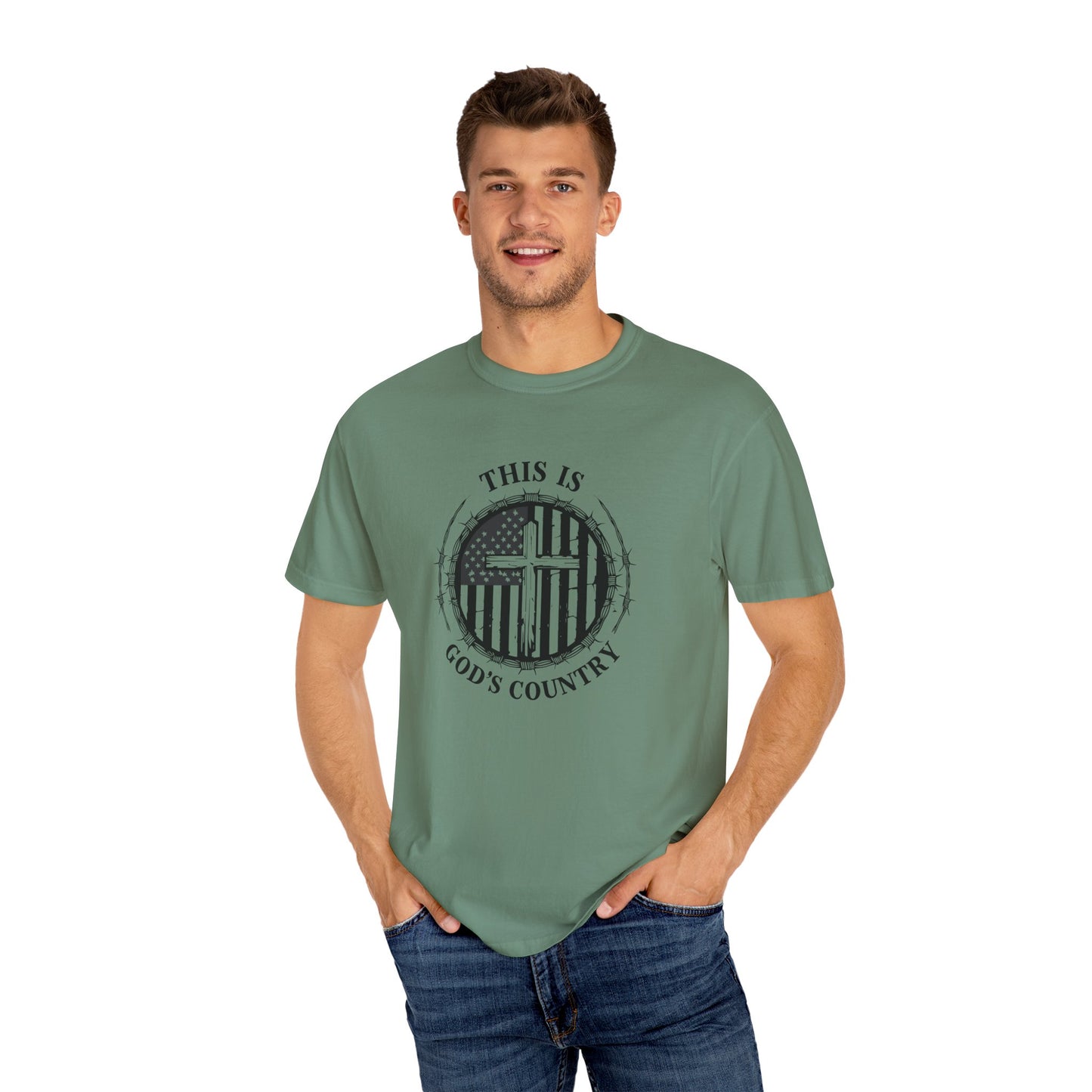 Unisex God’s Country Graphic T-Shirt - Patriotic Design