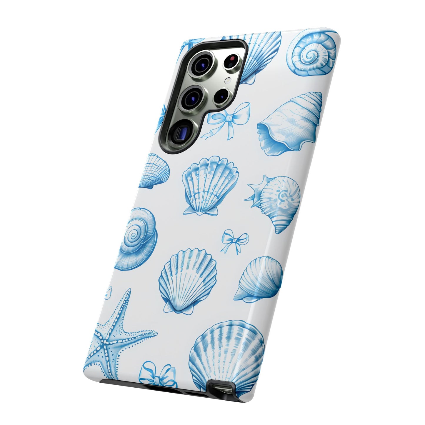 Coquette-Coastal Ocean-Themed Phone Case - Seashell and Starfish Design