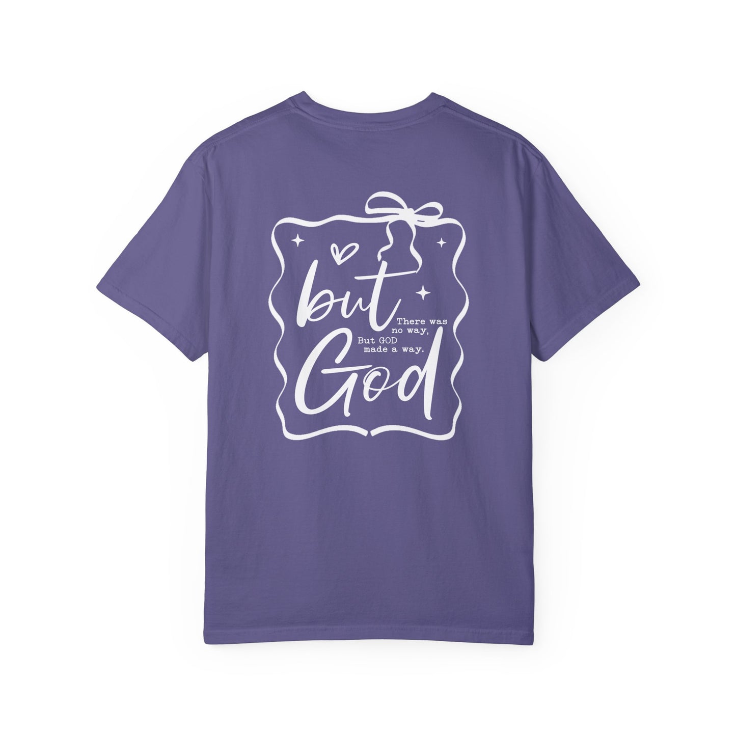 Inspirational T-Shirt with Bow Design – "But God"