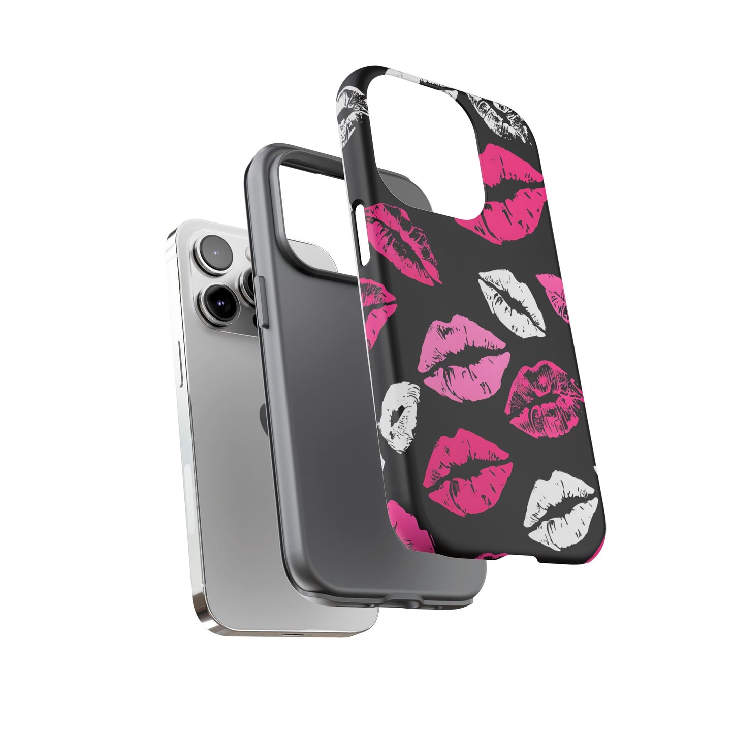 Lips Print iPhone Case - Stylish Tough Phone Cover