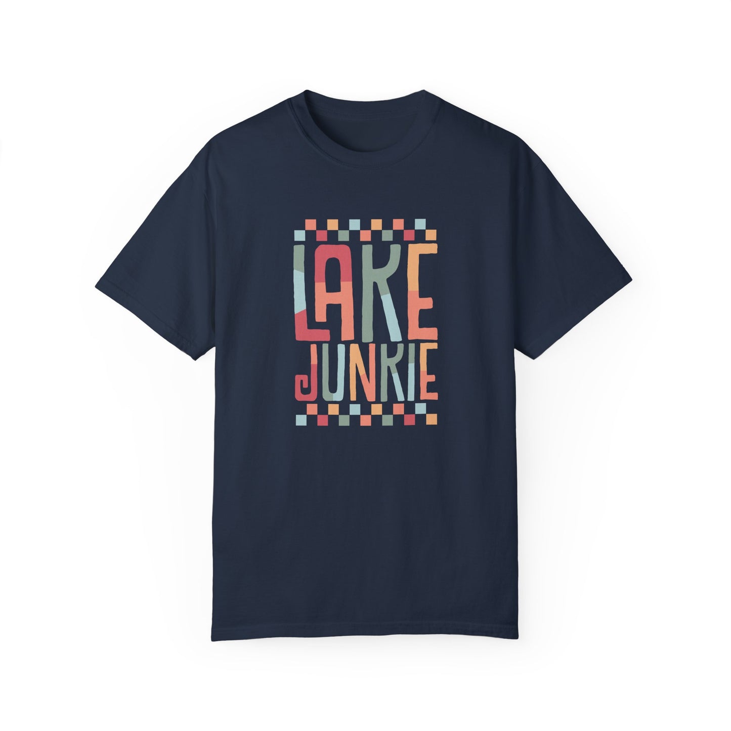 Lake Junkie Unisex Garment-Dyed T-Shirt - Perfect for Lake Lovers and Summer Adventures