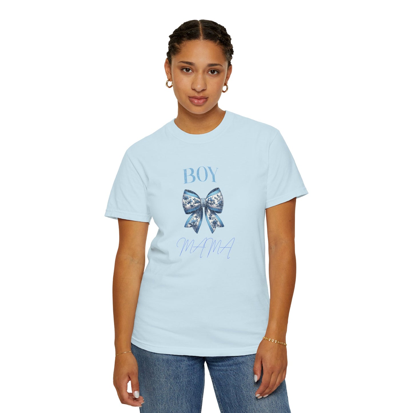 Boy Mama T-Shirt | Garment-Dyed Unisex Tee for Proud Moms