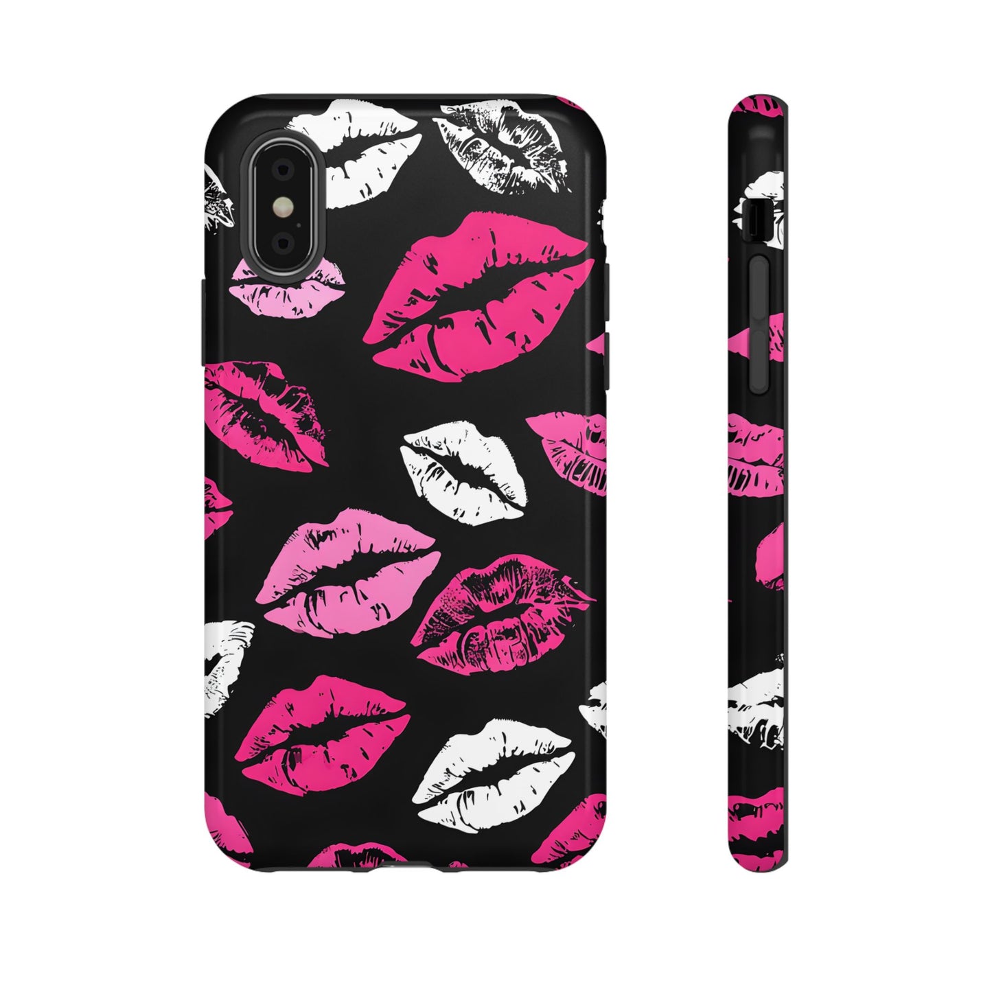 Lips Print iPhone Case - Stylish Tough Phone Cover