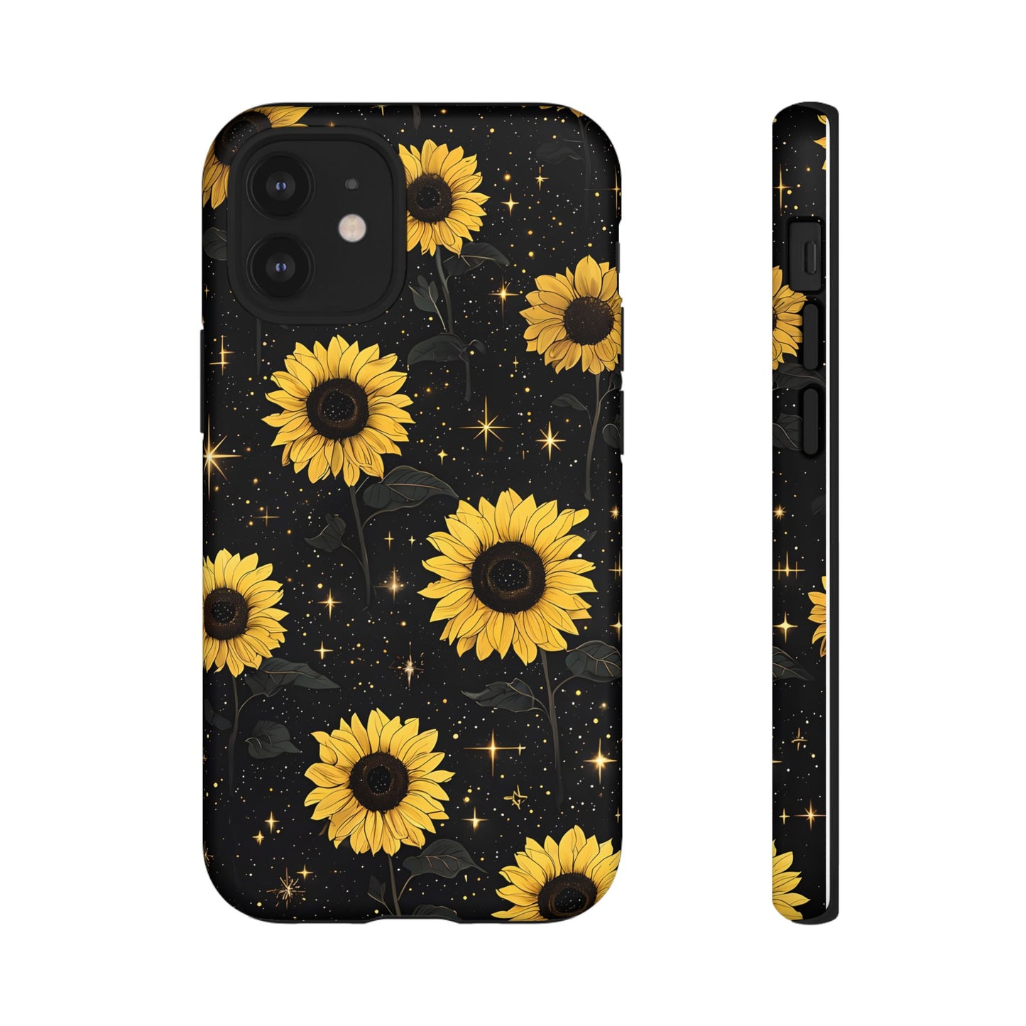 Sunflower Galaxy Tough Case - Durable Phone Cover with Floral Design