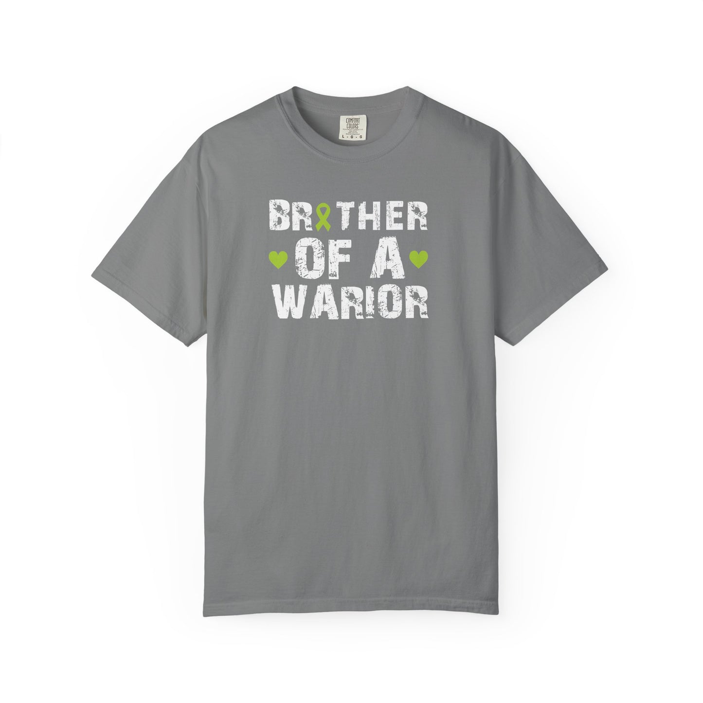Brother of a Warrior T-Shirt, Garment-Dyed Tee, Support Cancer Awareness, Unisex Shirt, Gift for Brothers, Comfortable Everyday Wear
