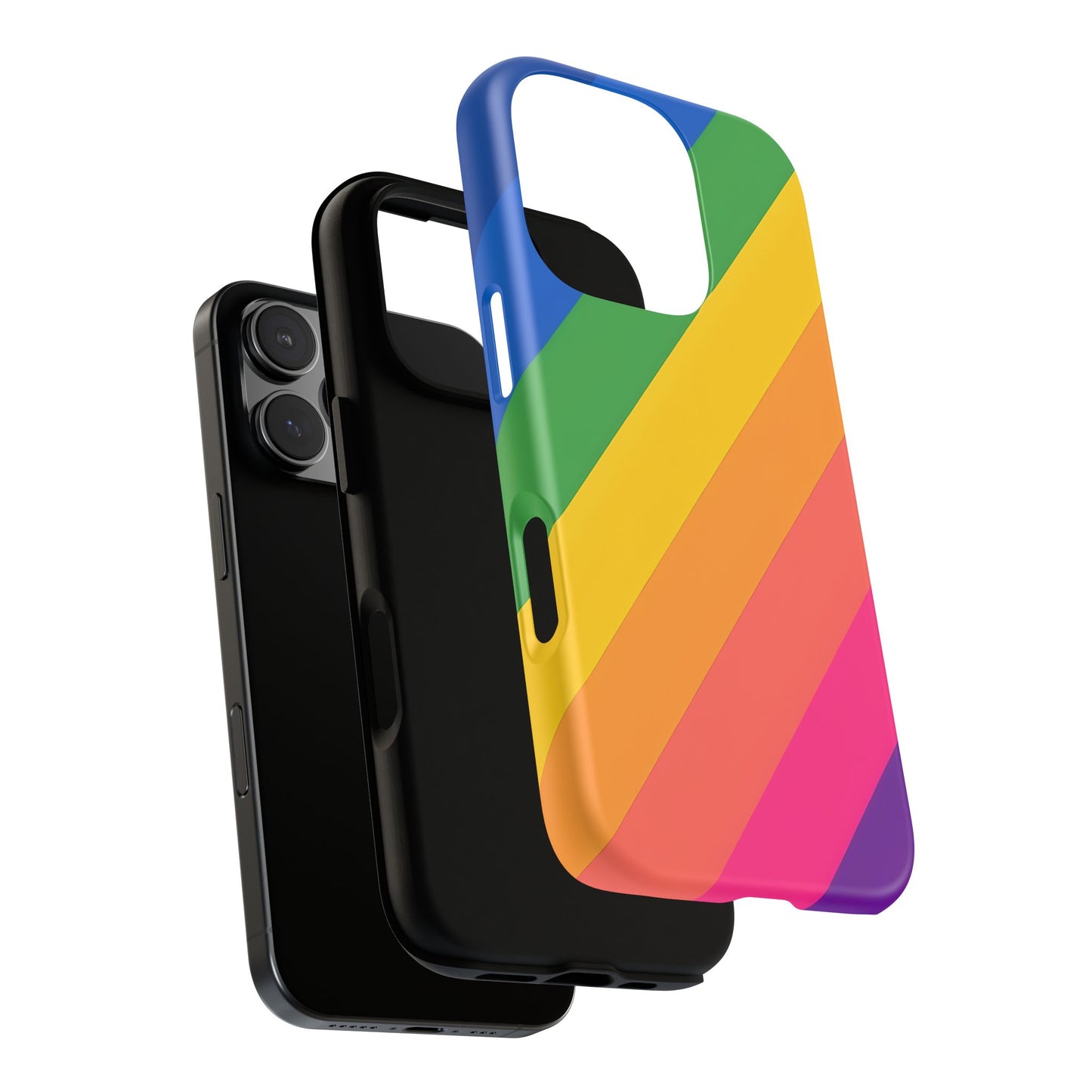 Vibrant Rainbow Phone Case - Tough & Stylish