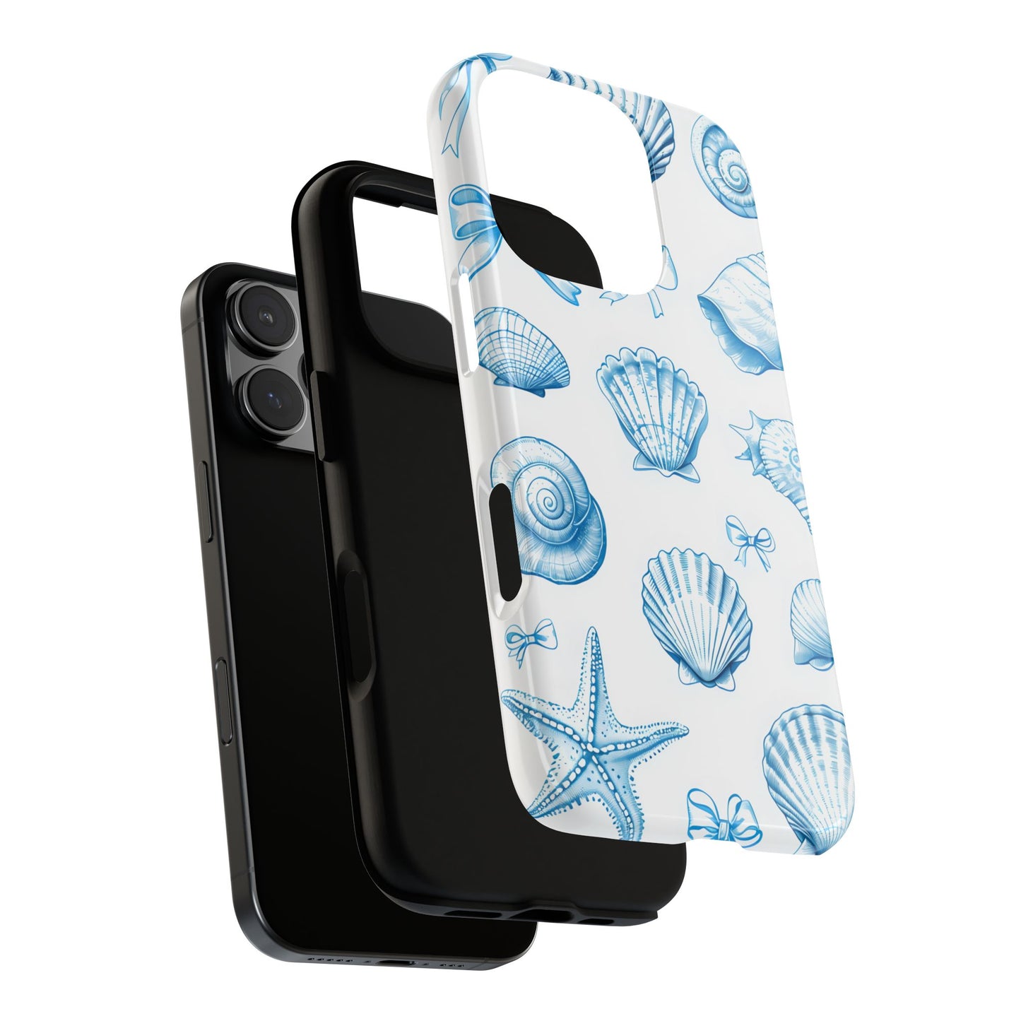 Coquette-Coastal Ocean-Themed Phone Case - Seashell and Starfish Design