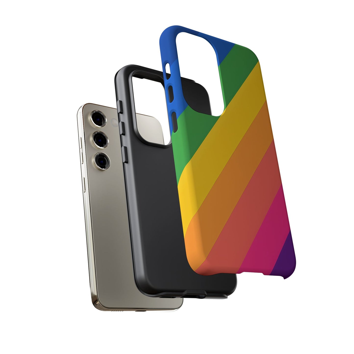 Vibrant Rainbow Phone Case - Tough & Stylish