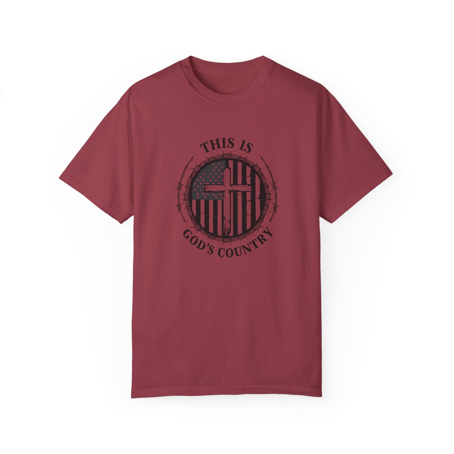 Unisex God’s Country Graphic T-Shirt - Patriotic Design