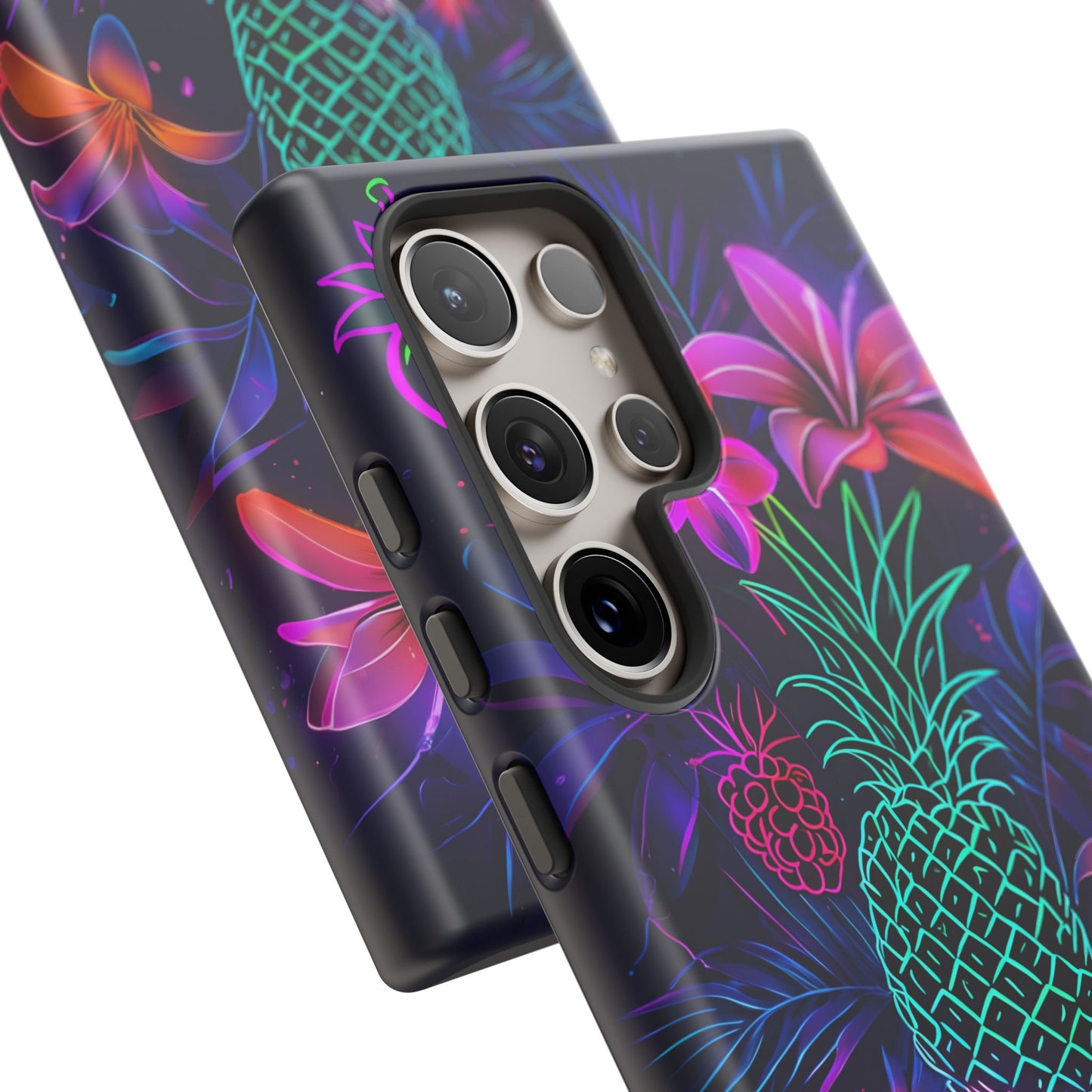Tough Cases - Tropical Neon Floral iPhone Case