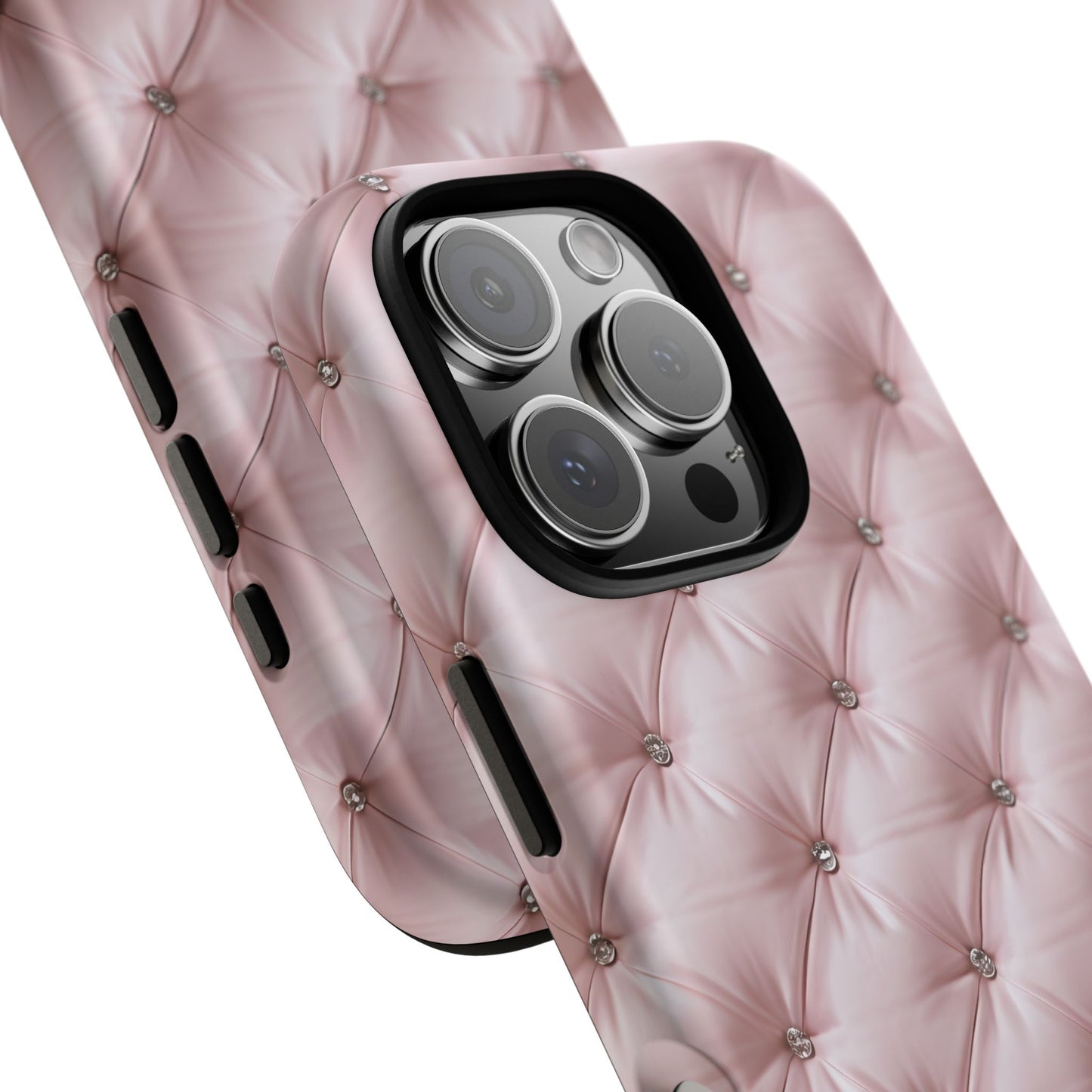 Luxury Pink Quilted Phone Case - Tough Cases for Stylish Protection