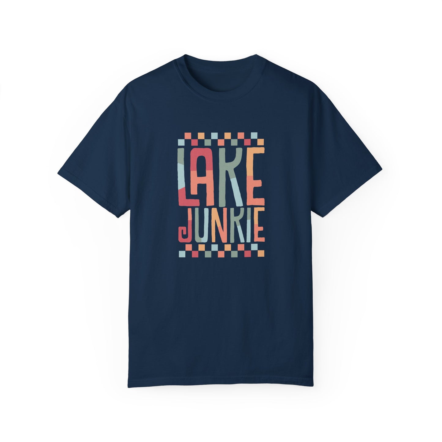 Lake Junkie Unisex Garment-Dyed T-Shirt - Perfect for Lake Lovers and Summer Adventures