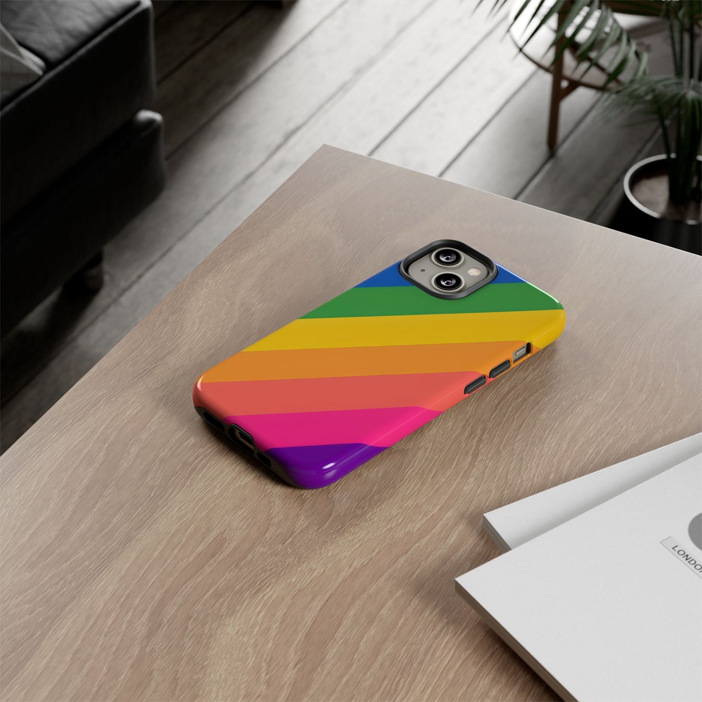 Vibrant Rainbow Phone Case - Tough & Stylish
