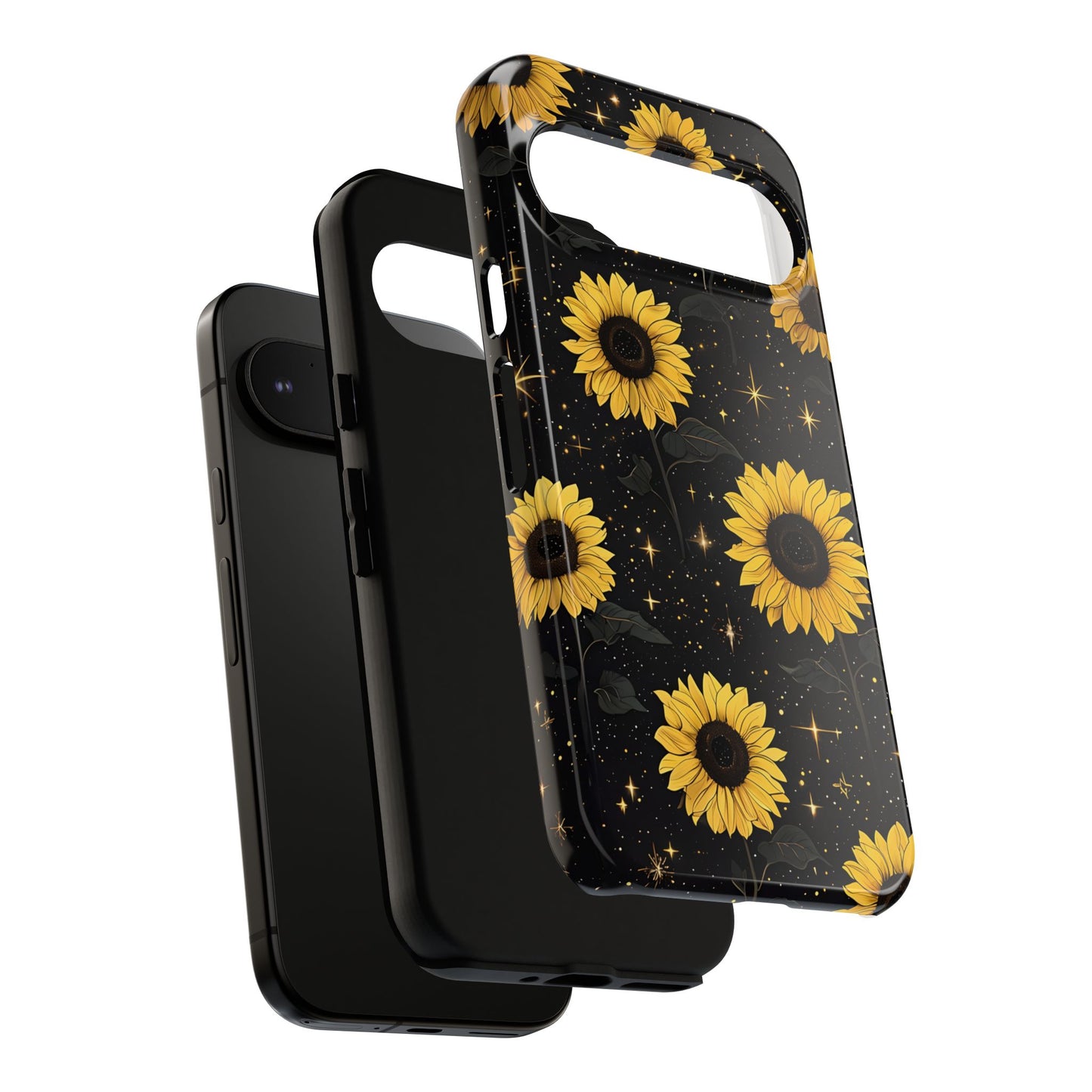 Sunflower Galaxy Tough Case - Durable Phone Cover with Floral Design