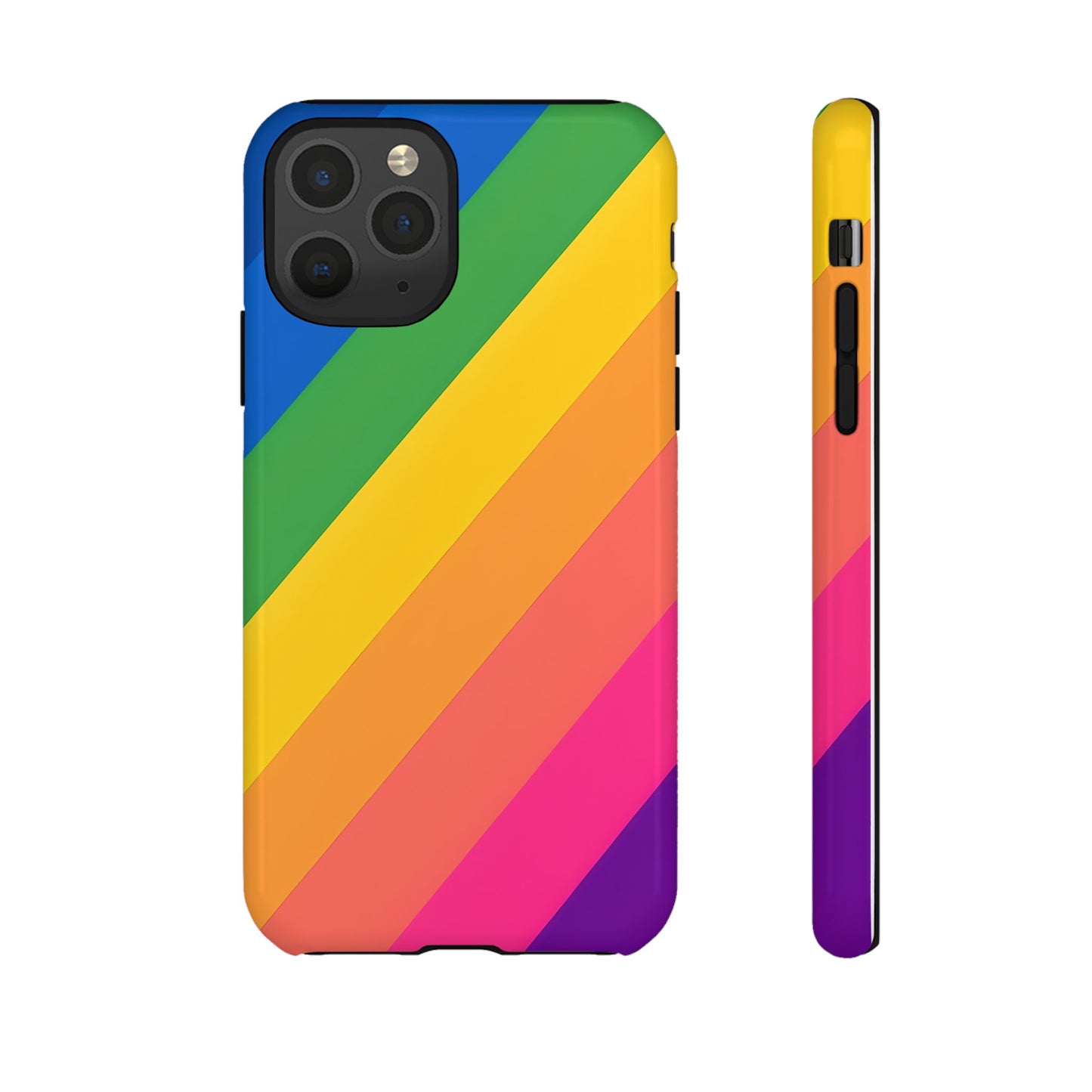 Vibrant Rainbow Phone Case - Tough & Stylish
