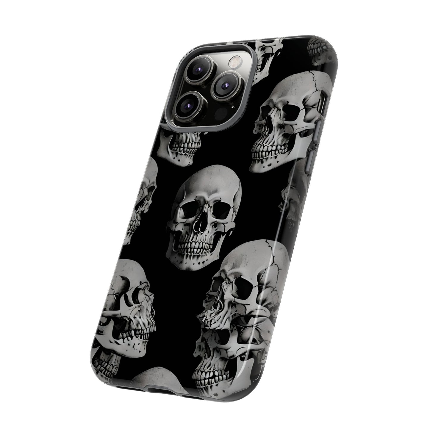 Skull Print Phone Case - Tough Cases for Bold Style