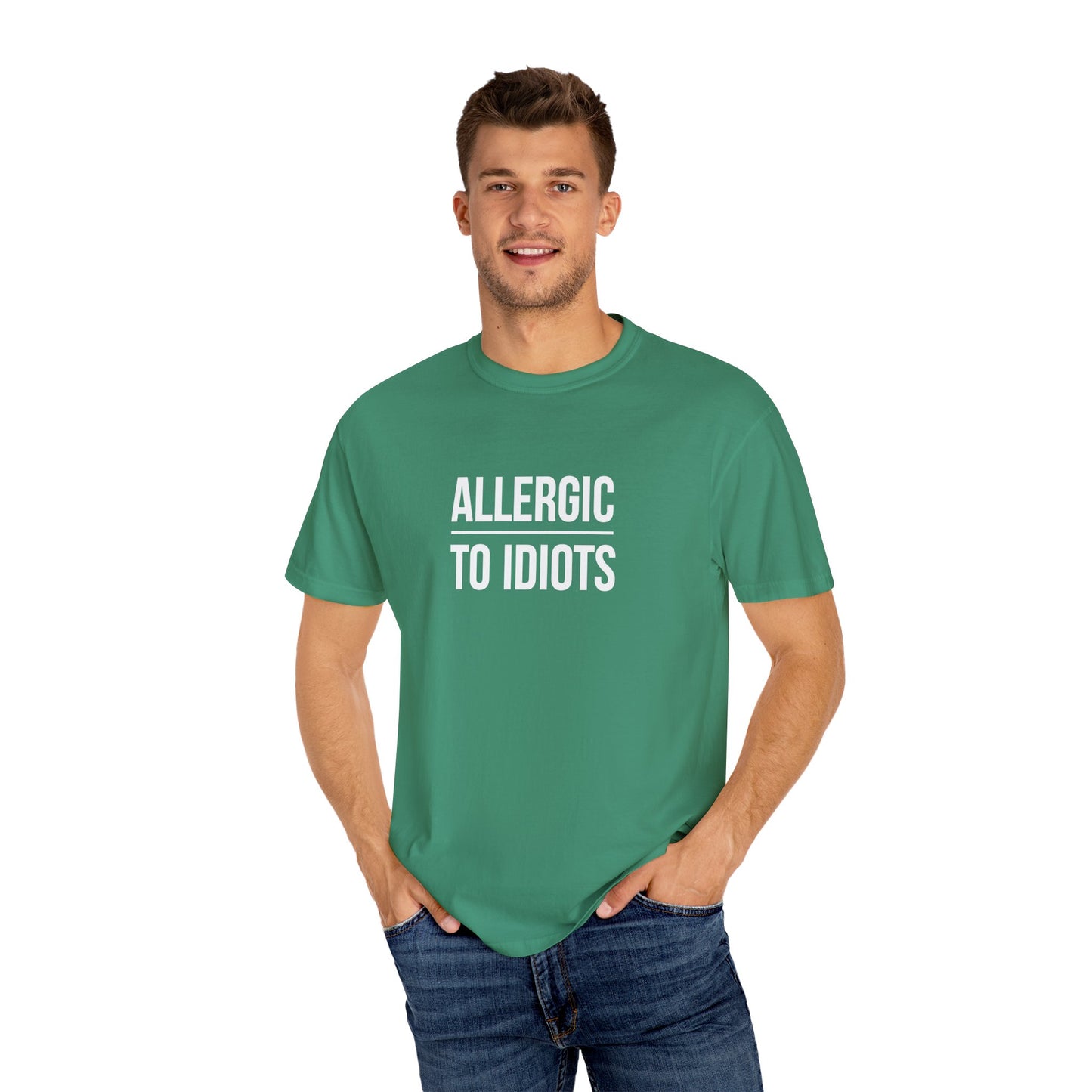 Unisex Allergic to Idiots T-Shirt - Relaxed Fit Cotton Tee