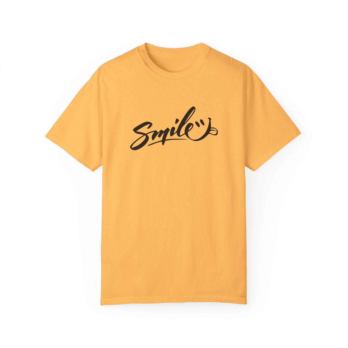 Unisex Smile T-Shirt | Garment-Dyed Cotton Tee for Everyday Joy