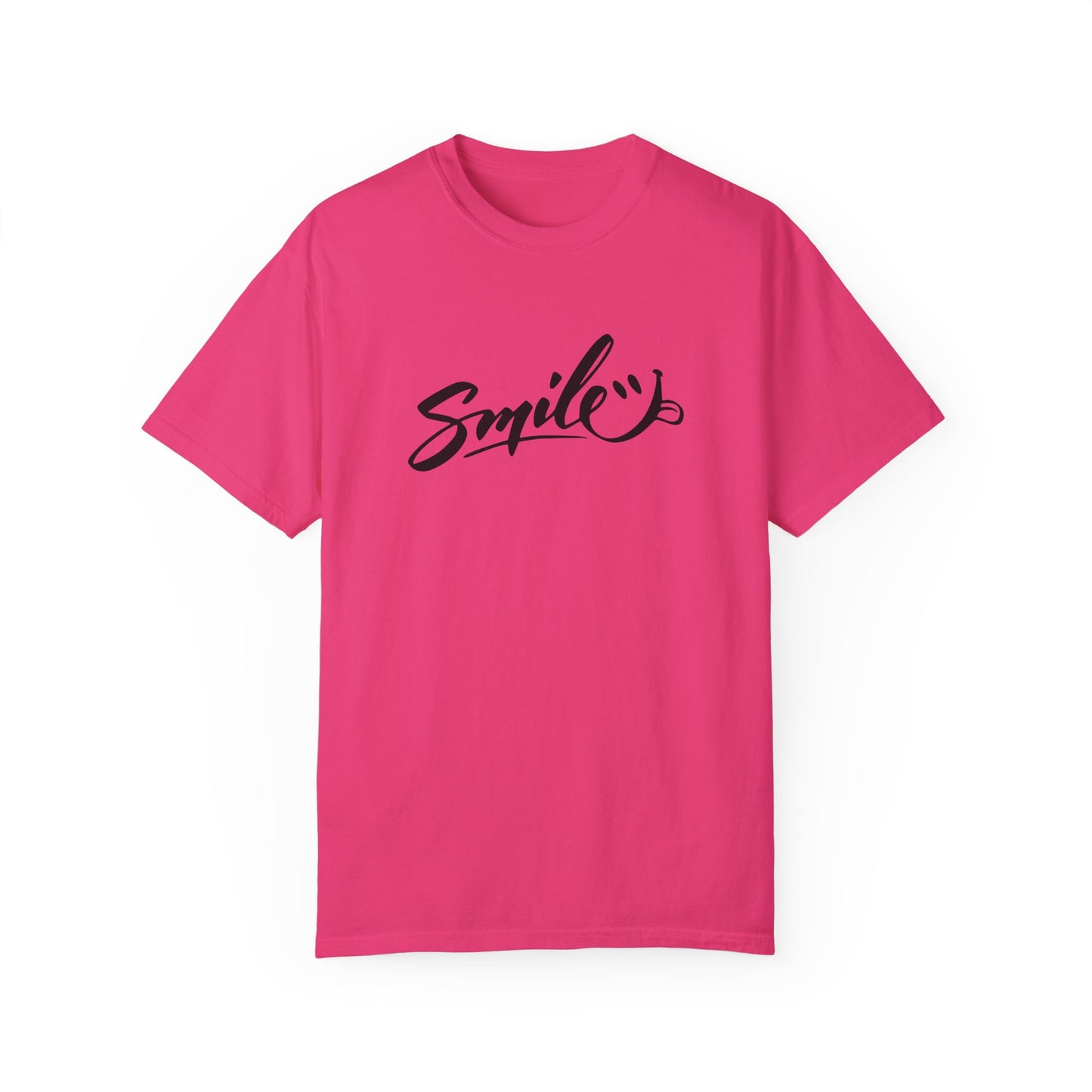 Unisex Smile T-Shirt | Garment-Dyed Cotton Tee for Everyday Joy
