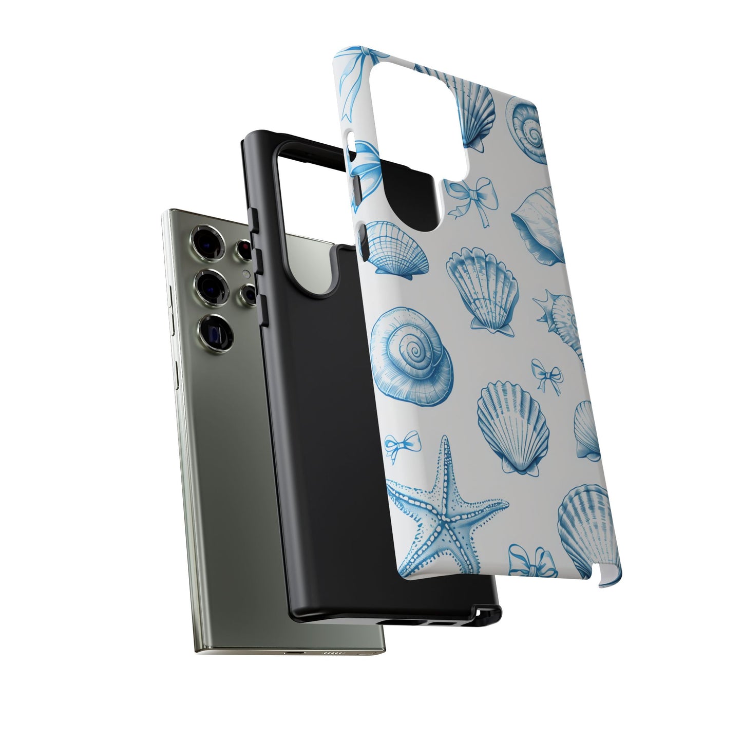 Coquette-Coastal Ocean-Themed Phone Case - Seashell and Starfish Design