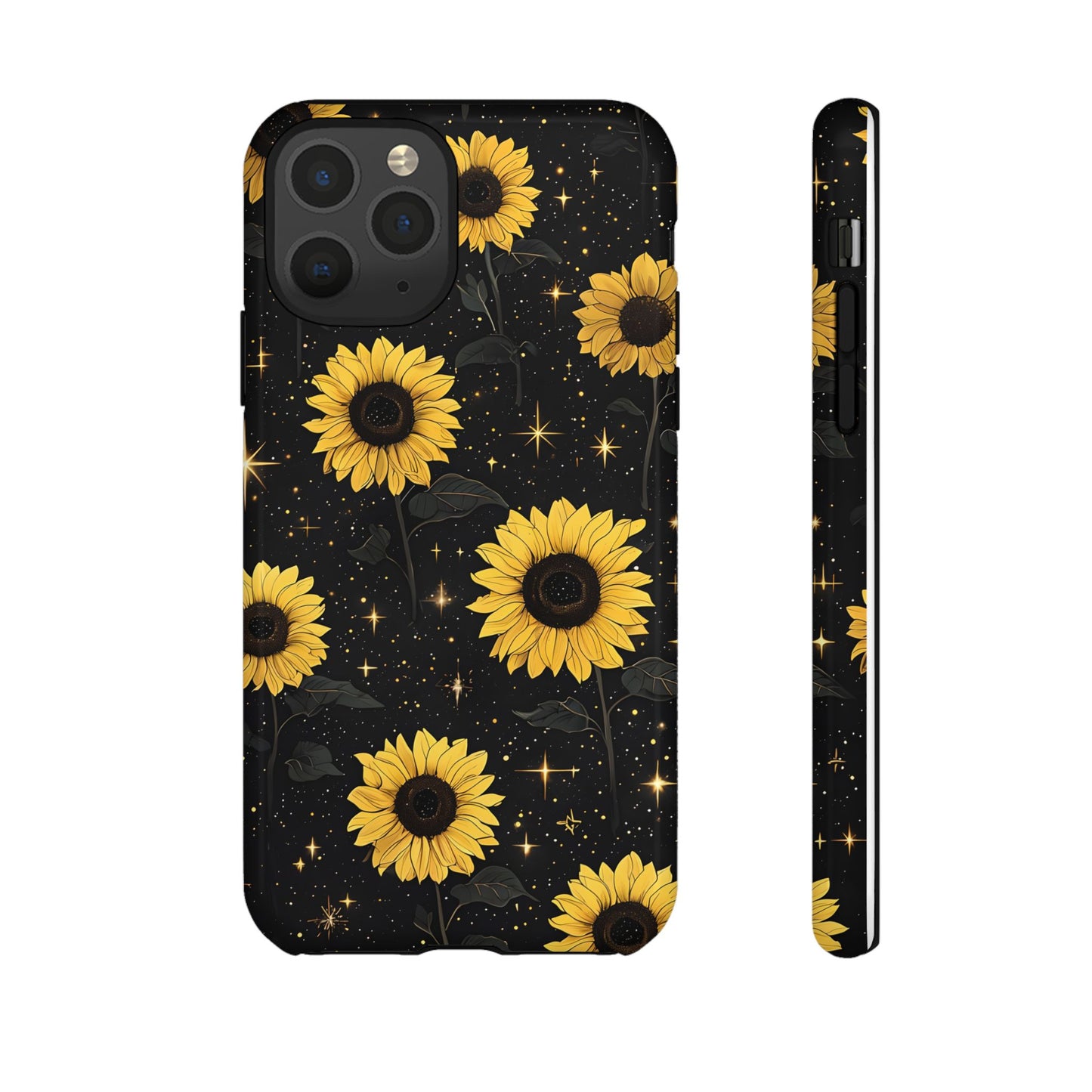 Sunflower Galaxy Tough Case - Durable Phone Cover with Floral Design
