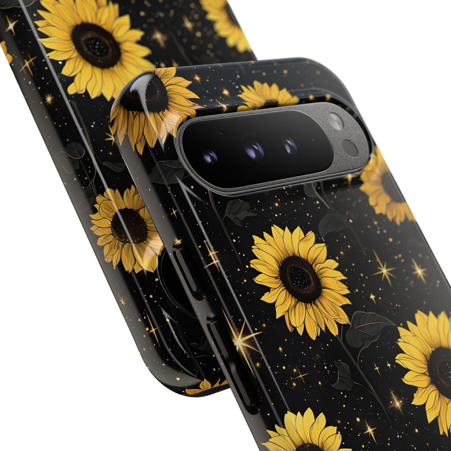 Sunflower Galaxy Tough Case - Durable Phone Cover with Floral Design