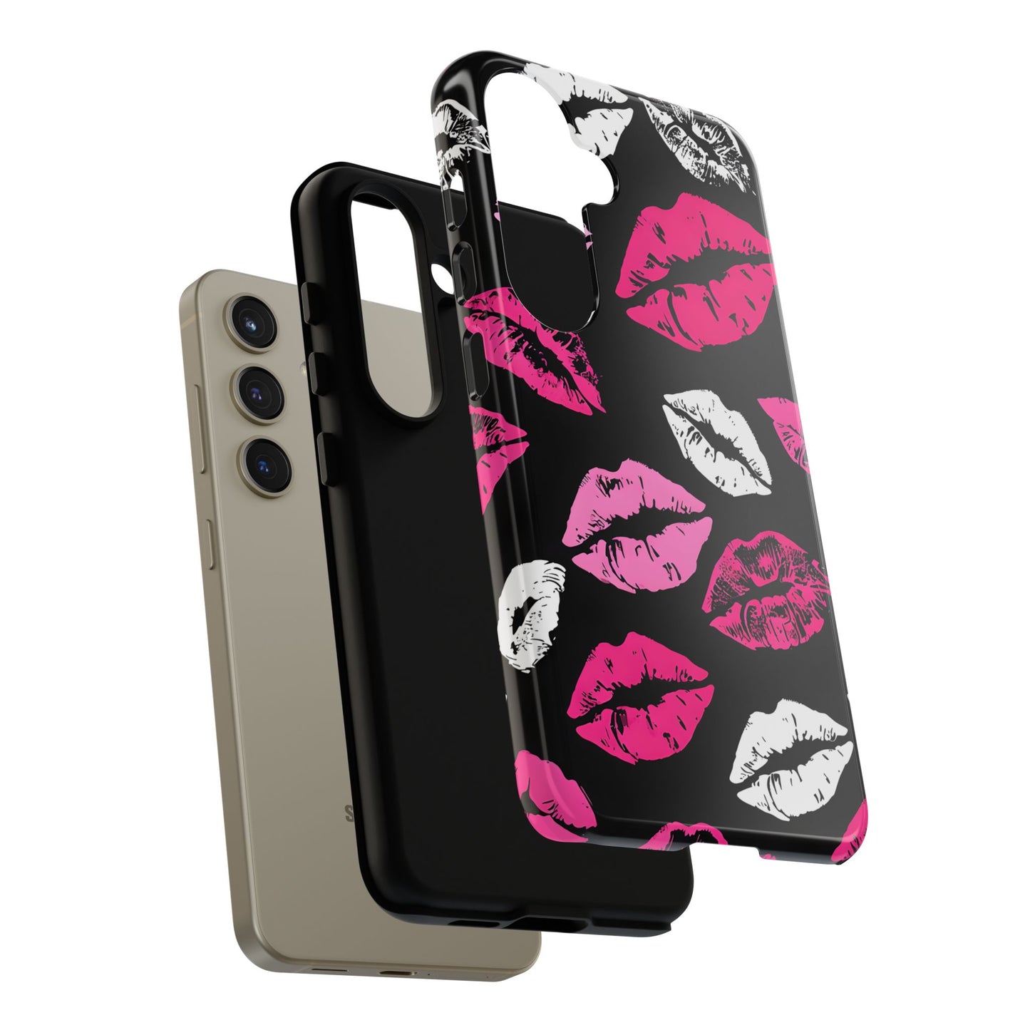 Lips Print iPhone Case - Stylish Tough Phone Cover