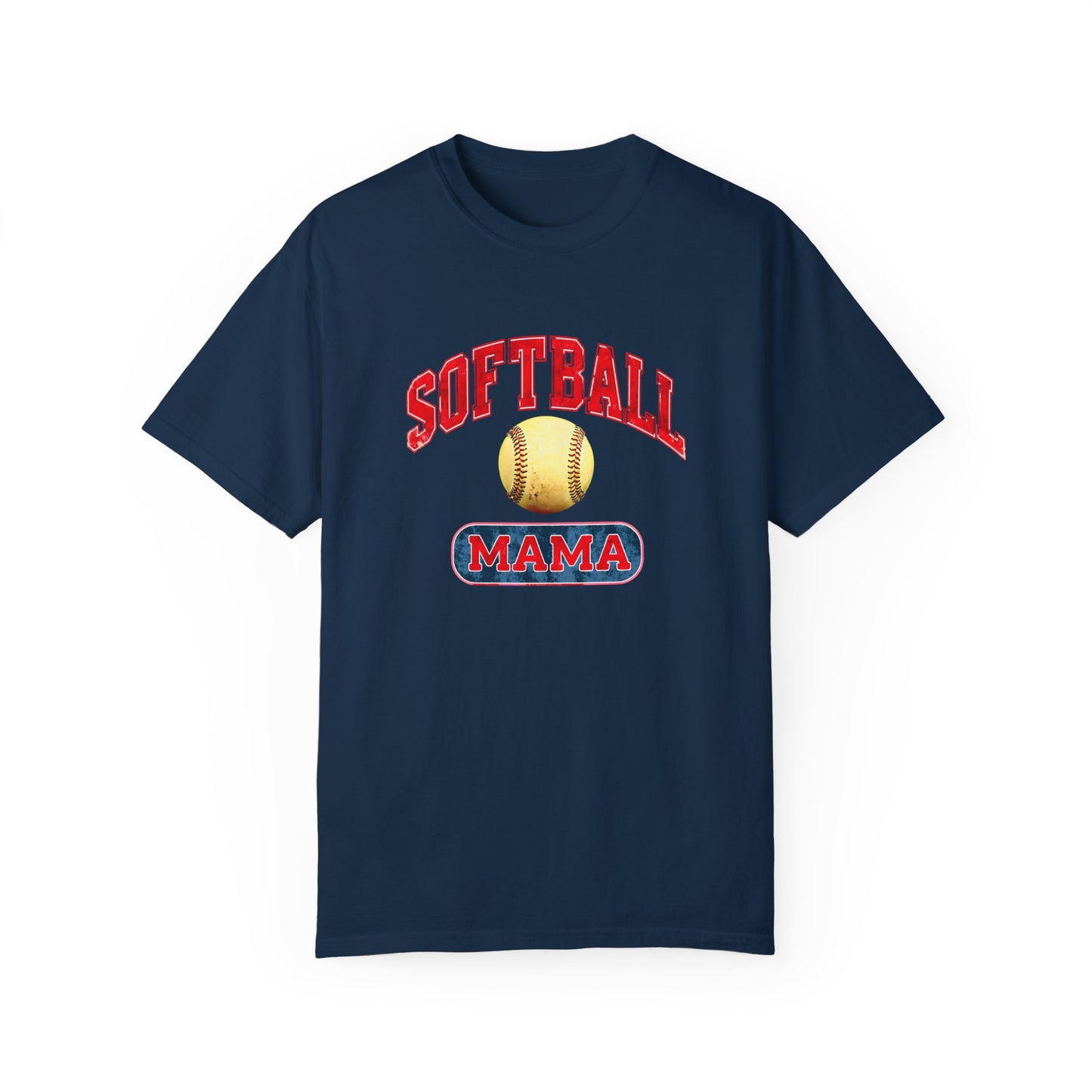 Softball Mama Unisex Garment-Dyed T-Shirt - Perfect Gift for Softball Lovers