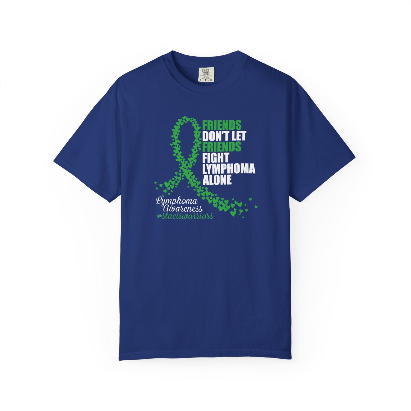 Supportive Lymphoma Awareness T-Shirt, Comfort Tee, Unisex Gift, Pink Ribbon Shirt, Friendship Tee, Cancer Awareness
