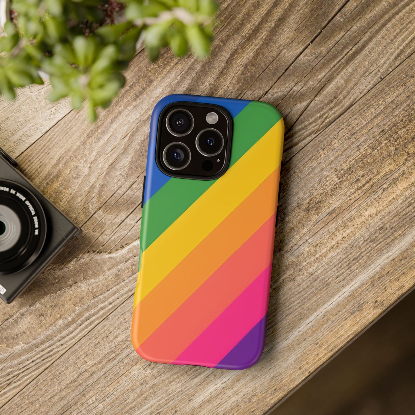 Vibrant Rainbow Phone Case - Tough & Stylish