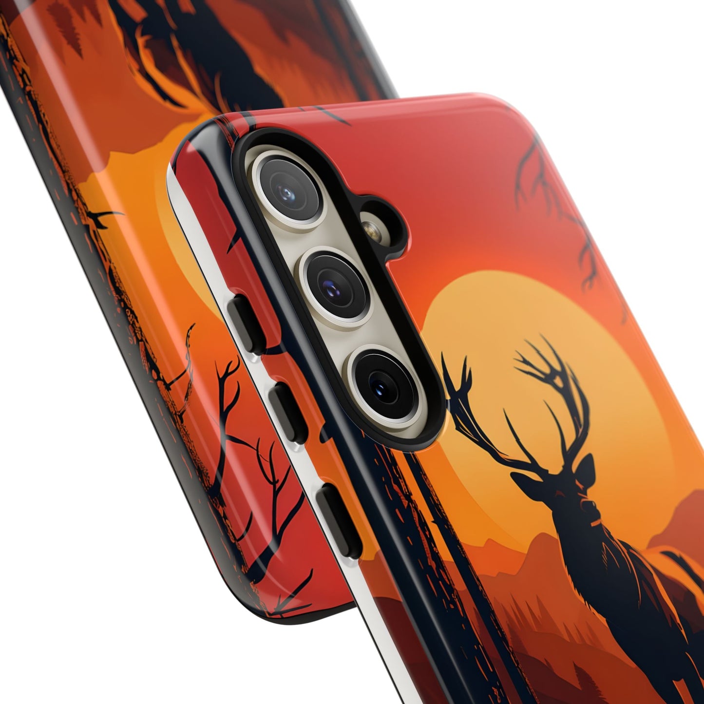 Wildlife Phone Case - Stag and Sunset Design for Nature Lovers