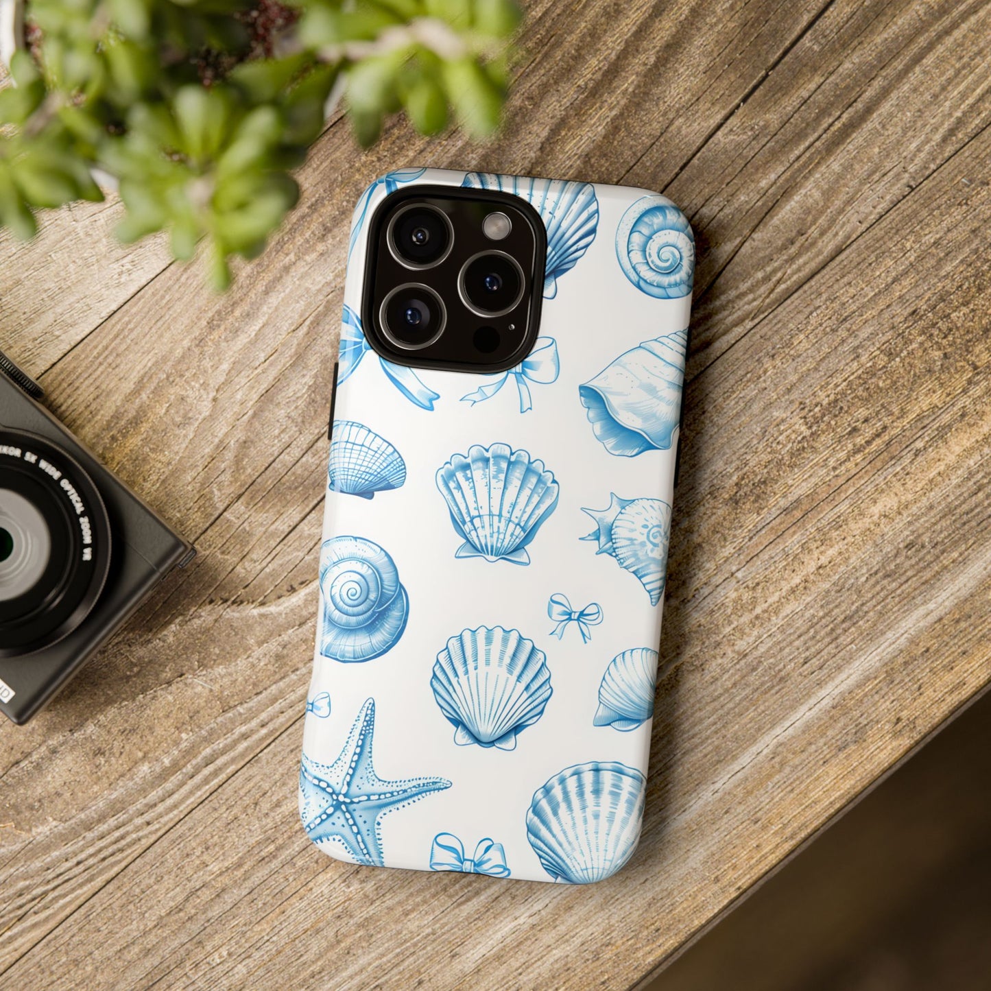 Coquette-Coastal Ocean-Themed Phone Case - Seashell and Starfish Design