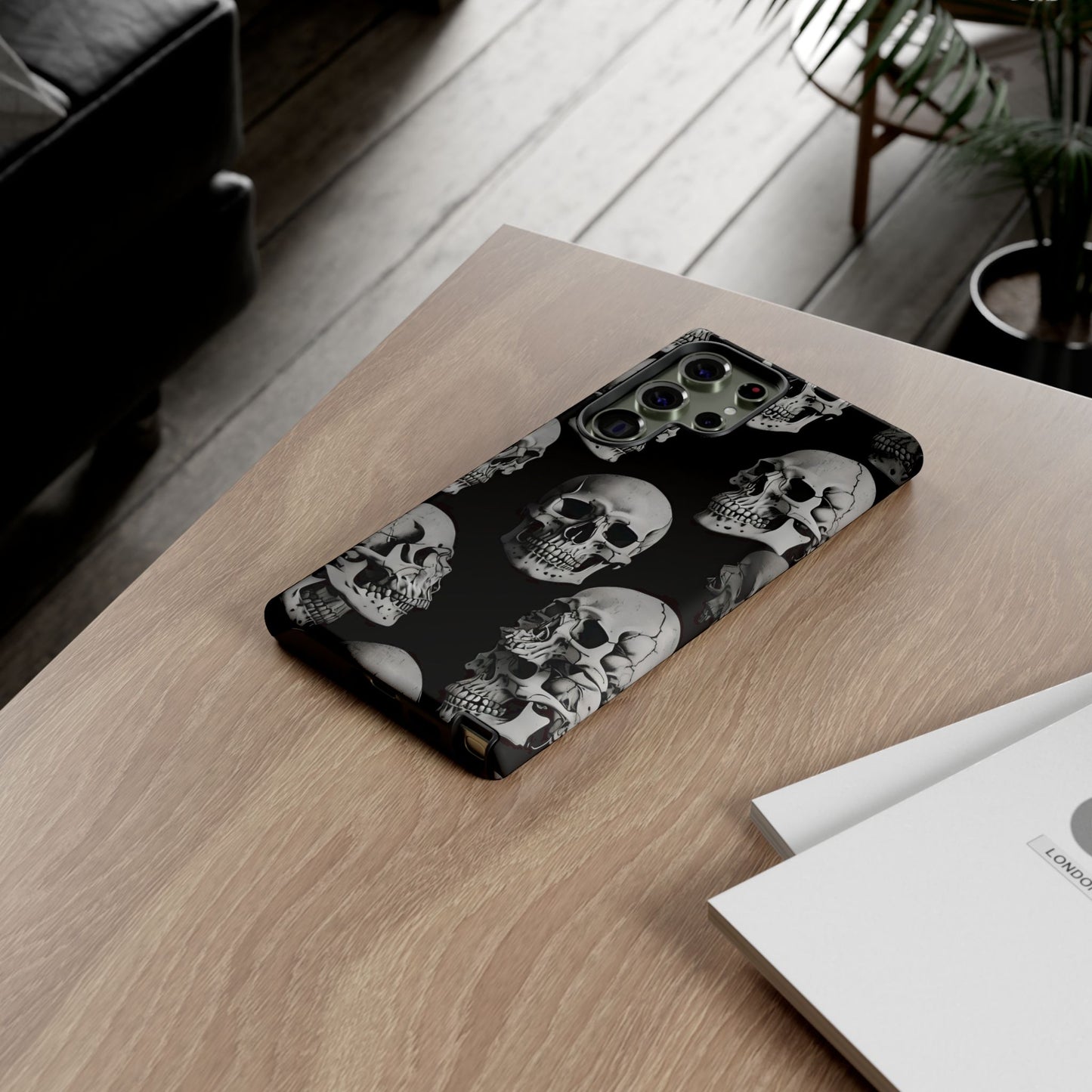 Skull Print Phone Case - Tough Cases for Bold Style