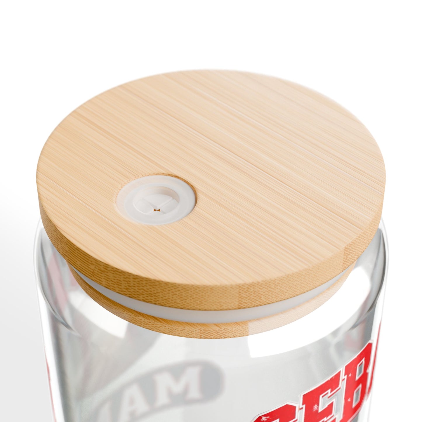 Baseball Mama Sipper Glass - 16oz Clear Drinkware with Straw