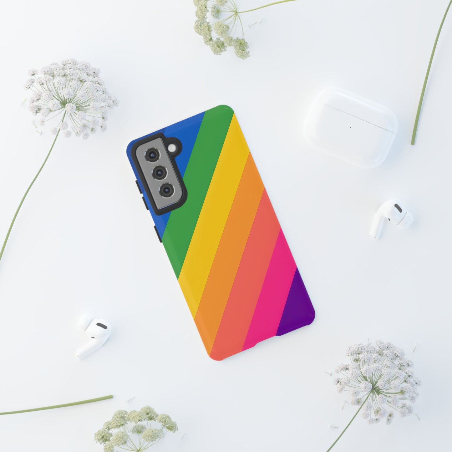 Vibrant Rainbow Phone Case - Tough & Stylish