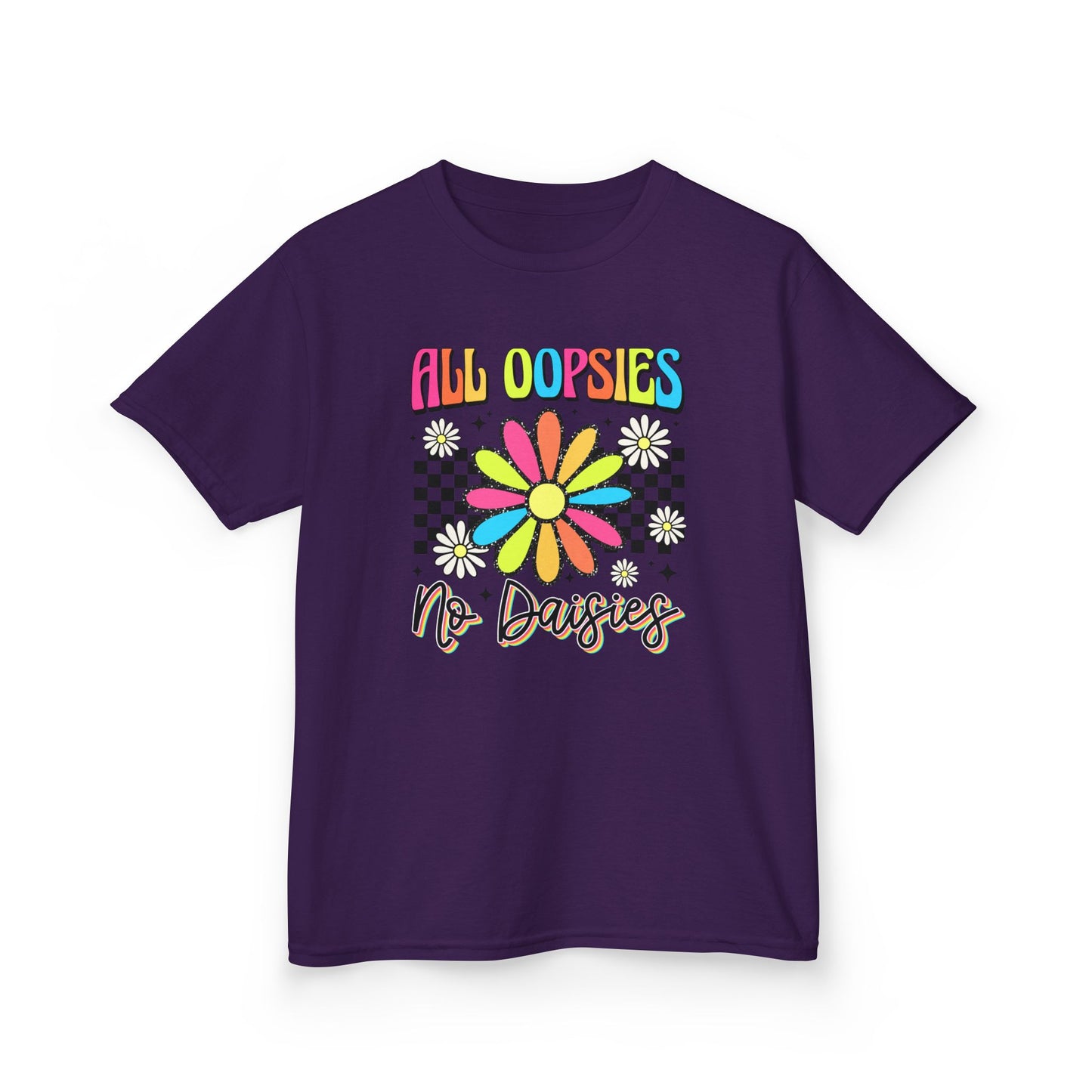 Colorful Kids Tee - 'All Oopsies No Daisies'