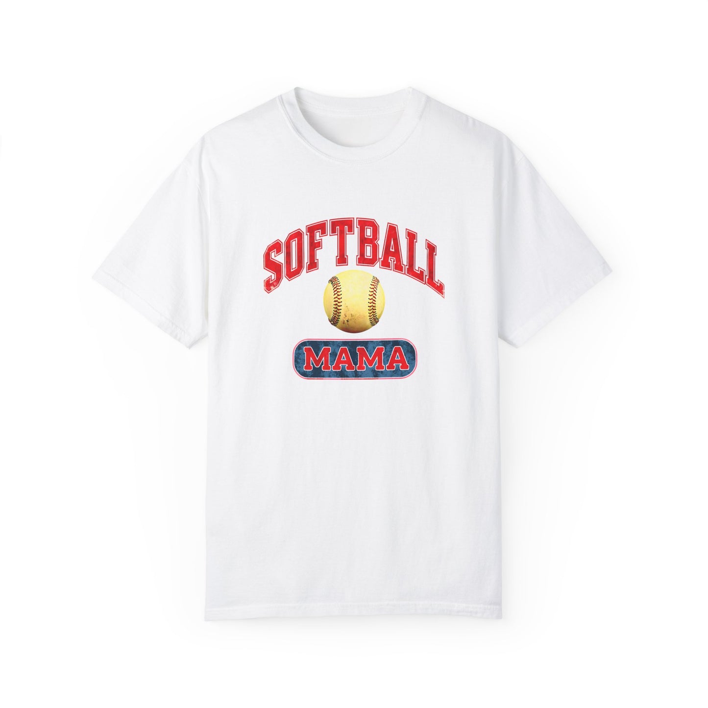 Softball Mama Unisex Garment-Dyed T-Shirt - Perfect Gift for Softball Lovers
