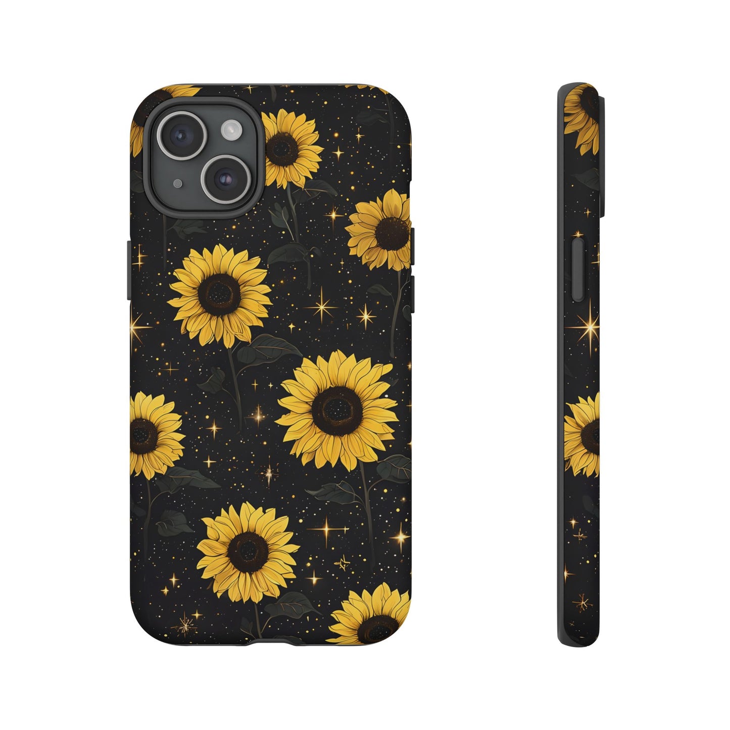 Sunflower Galaxy Tough Case - Durable Phone Cover with Floral Design