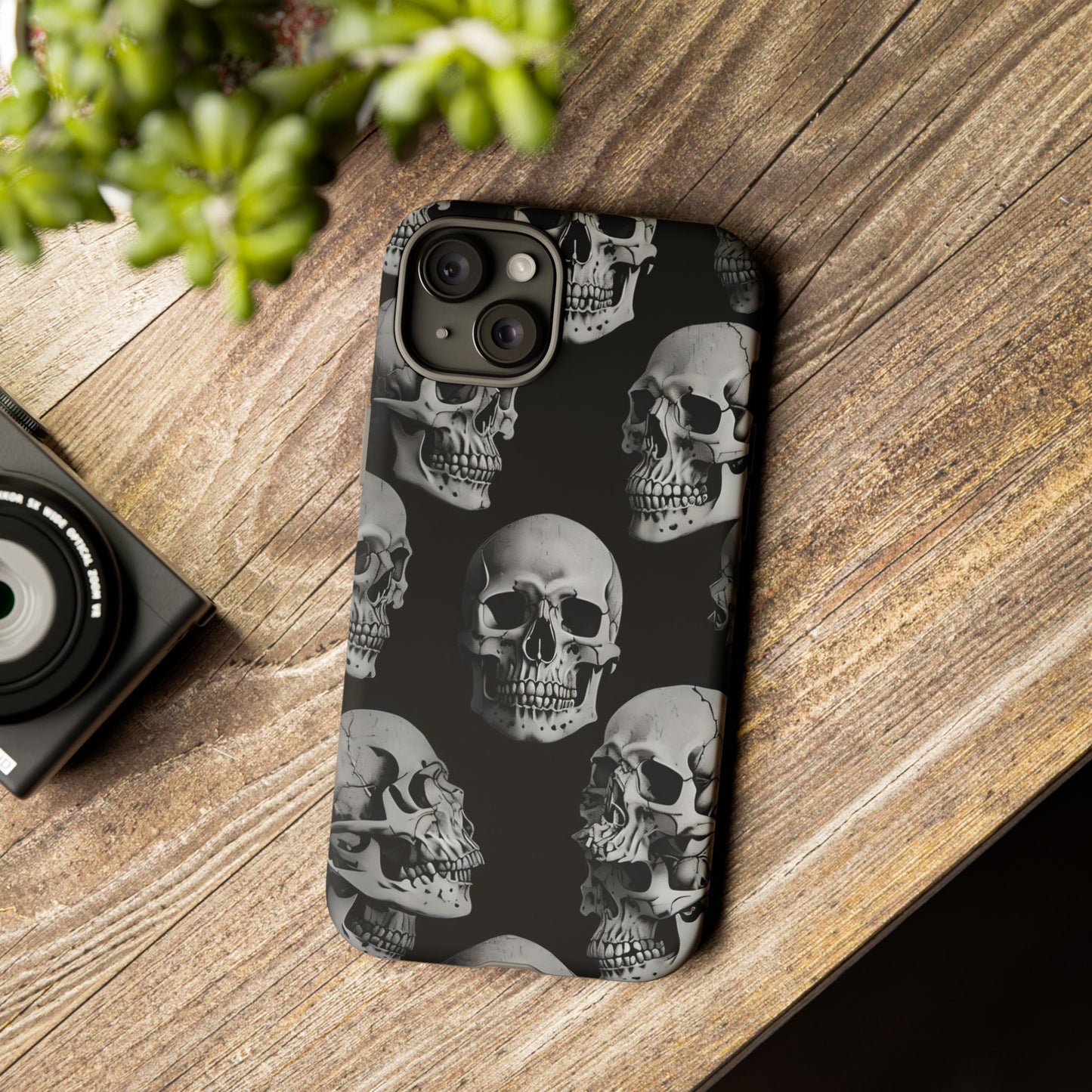 Skull Print Phone Case - Tough Cases for Bold Style