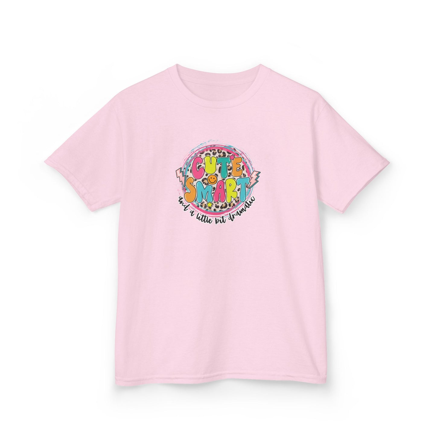 Cute & Smart Kids Heavy Cotton Tee - Fun Graphic T-Shirt for Children