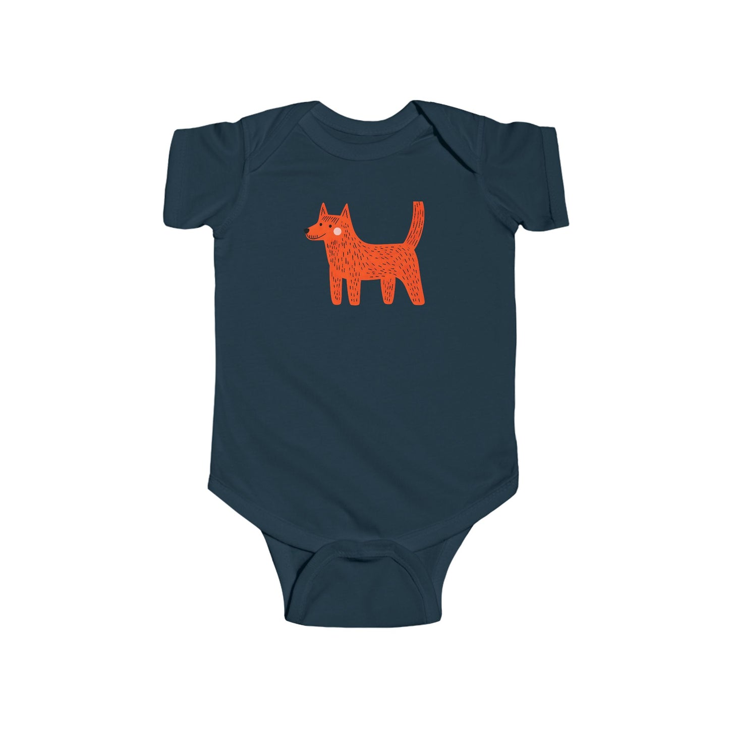 Cute Dog Graphic Infant Bodysuit - Playful Outfit for Babies